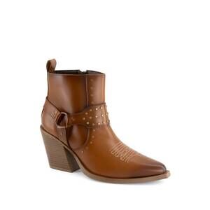 NEW FORASTERO women's leather ankle boots in light brown